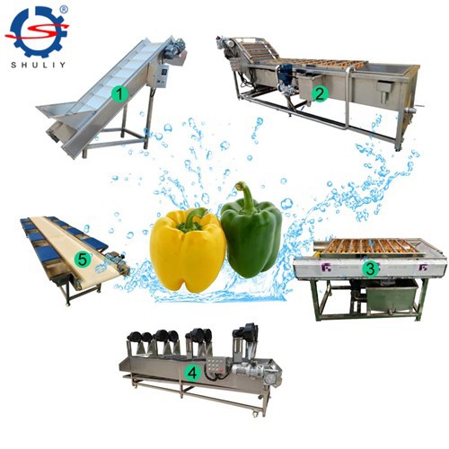 Линија за сушење за прање поврћа и воћа